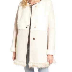 Sam Edelman faux fur & faux shearling coat
